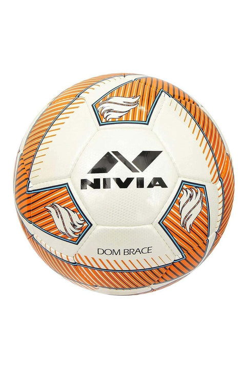 DOM02 Brace PU Football | Size 5 | Machine Stitched | 32 Panel | Hobby Playing Ball | Soccer Ball