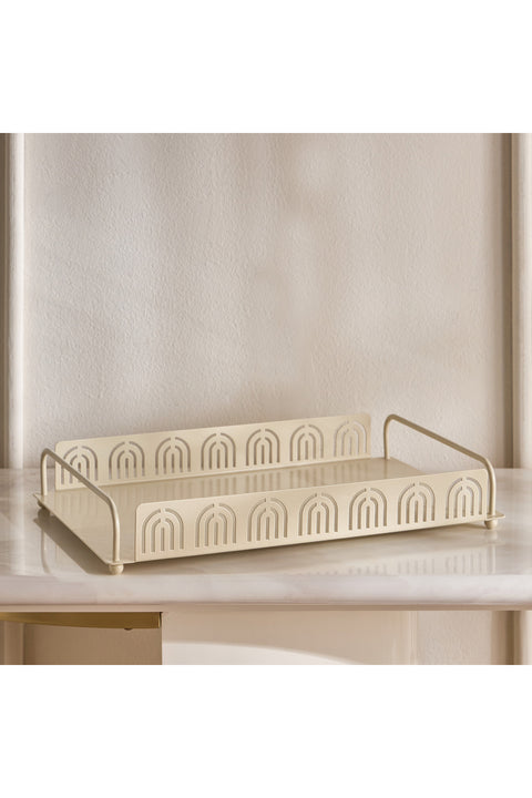 Fanous Celeste Decorative Tray Color: Cream