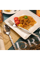 Stainless Steel Silverware, Set for 4 (20PCS) Flatware Knife Fork Spoon Stone Pattern