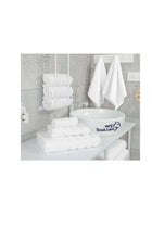 Safi Plus Towel Set 3 Piece Luxury Hotel Quality 600 GSM 100% Genuine Combed Cotton, Super Soft & Absorbent Family Bath Towels - 1 Bath Towel, 1 Hand Towel, 1 Washcloth - Bright White