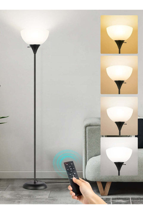 Dimmable Upligther Floor Lamp with Remote Control, 3000K-6000K Adjustable Color Temperatures