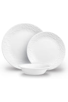 Vitrelle Glass Dinnerware, 12pc Set, New York White