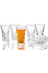 JAIEF Tequila Glasses Heavy Base Shot Glass Cordial Glasses 2 OZ (Set of 6)