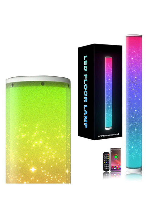 Smart Led Floor Lamps, RGB Color Changing with APP & Remote Control, 41 Inch DIY Mode Music Sync Standing Modern Corner Lamp Decor for Living Room Bedroom Game