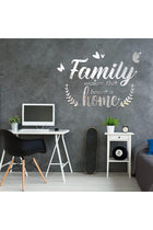 Azonee 3D Acrylic Mirror Decal Wall Decor Stickers Family Letter Quotes Wall Stickers Removable DIY Motivational Family Butterfly Mirror Stickers for Home Living Room Bedroom Office Wall Decorations