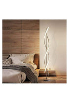 Creative Spiral LED DNA Floor Lamp White