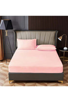 3-Piece Fitted Bedsheet Set Queen Size Microfiber Taupe 150x200+30cm