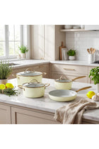 Aura Nonstick Ceramic Cookware Set 7 Piece