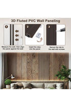 Wood Wall Slat Panel, 3D Fluted Wall Paneling for Interior 100x15x1.7cm, WPC Decorative Wall Stickers Noise Reduction, Wood Grain Textured Slats Wallpaper with Buckles for Ceiling Decor