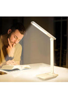 Foldable and Rechargeable White Desk Lamp for Study and Work