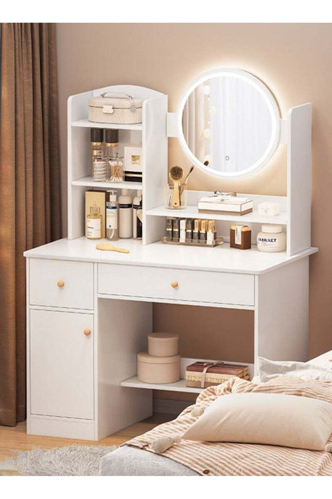 Multifunctional Bedroom with Drawer Storage Dresser 130x40x80cm