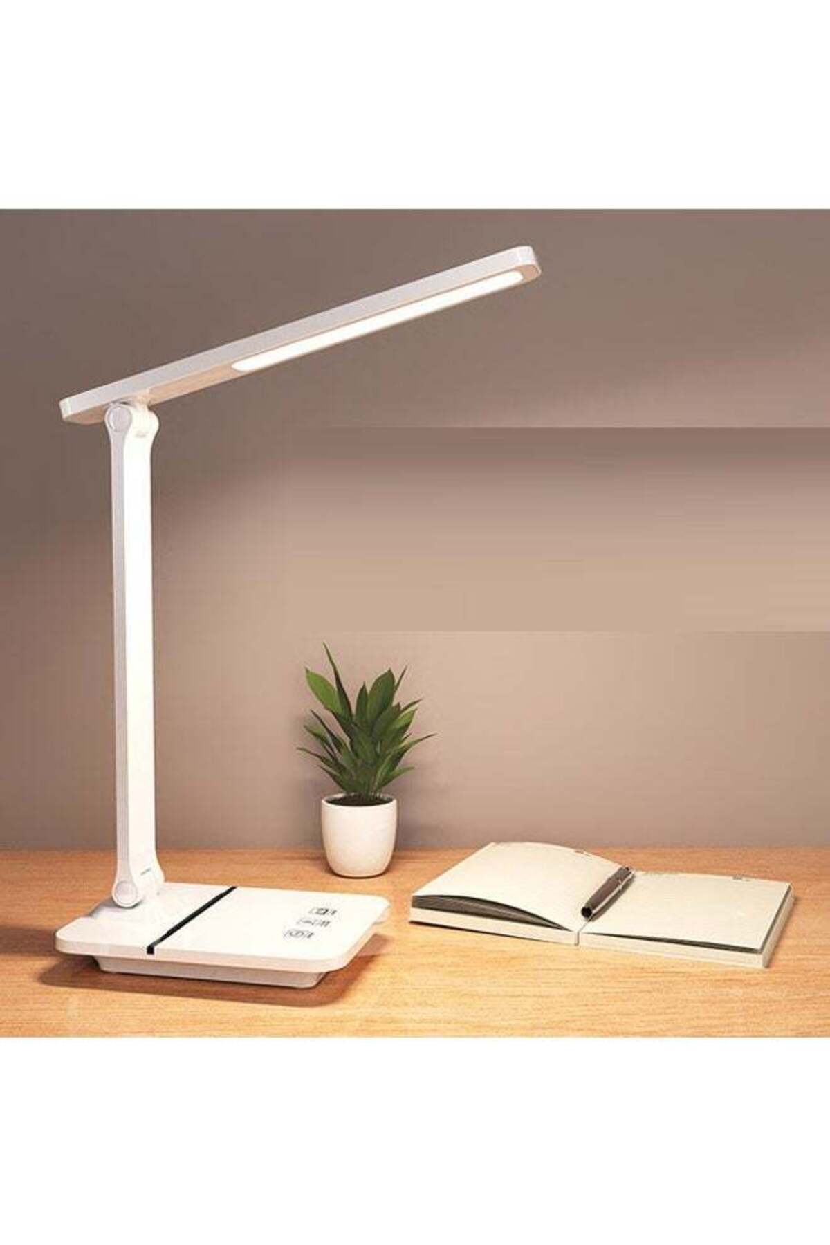 Foldable and Rechargeable White Desk Lamp for Study and Work