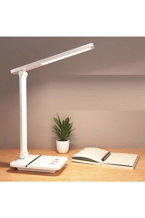 Foldable and Rechargeable White Desk Lamp for Study and Work