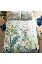 Soiree - Peacock Jungle - 100% Cotton Duvet Cover Set - Double Bed Size in Green