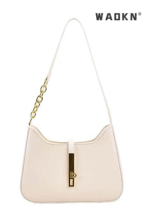 Women's Elegant Chain Shoulder Bag, New Fashionable Commuter Large Capacity Crossbody Bag Messenger Bag