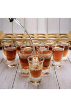 Shot Glasses Set 12pcs 30ml/1oz Shot Glass Tray Holder Organizer Straight Thick Base Clear Whiskey Tequila