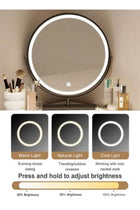 Deal keke Luxury Dressing Table with LED Smart Mirror – Ideal for Bedrooms and Makeup Corners
