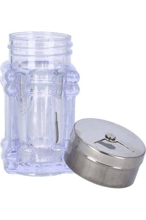 Salt Shaker Clear/Silver 9cm