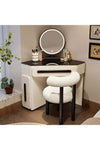 Contemporary LED Dressing Table – Elegant Storage and Smart Lighting Solution