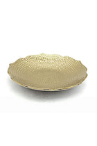New In Hammered Ceramic Gold Plate 30X30X4.3