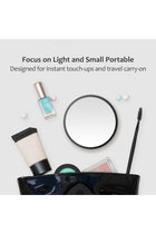 30X Magnifying Mirror, Small Magnifying Mirror with Suction Cup and Tweezers, as a Travel Makeup Mirror, Compact 3.3 Inch Eyebrow Plucking Mirror Set