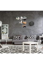 Acrylic Round Mirrors Non Glass Round Mirror Plate Self Adhesive Mirror Stickers for Home Wall Decor or Wedding Table Centerpiece, Silver, 8 Inches, (Thickness 2 mm), 6 Pack, AN2218