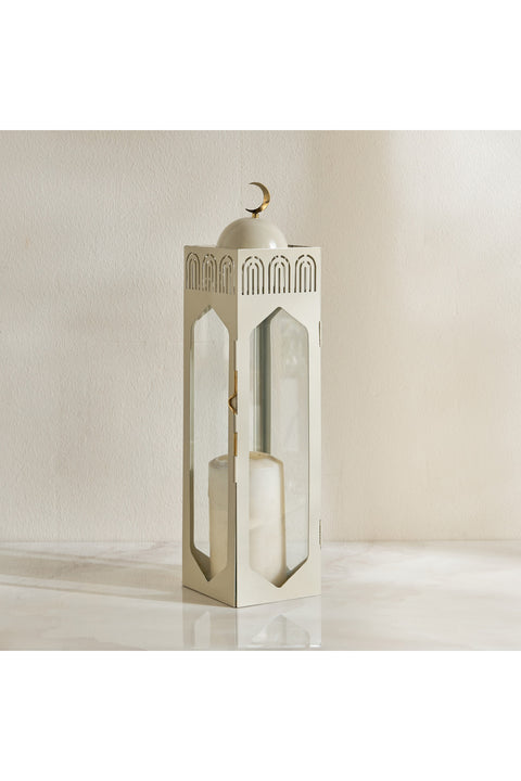 Fanous Celeste Metal Tealight and Taper Lantern - 43 cm