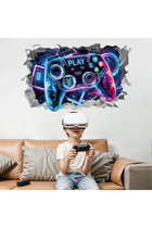 NALACAL 3D Game Wall Sticker, Large Gaming Wall Decals, Wallpaper, Boys Bedroom, Gamer Con