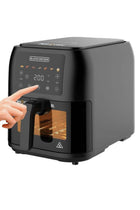 BLACK+DECKER Air Fryer, 1700W, 8L Large Capacity, Digital Touch Control, 7 Preset Functions