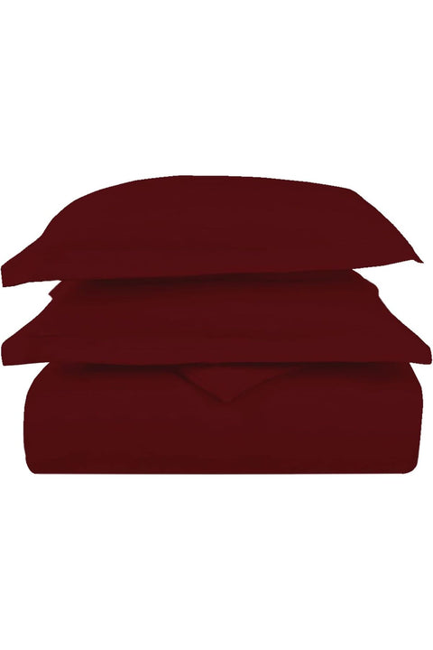 Royale 100% Cotton GCC King Size Duvet Cover Set 240x220 cm Rio Red, 1000 Thread Count