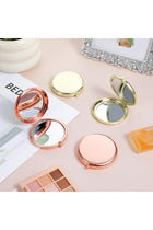 6pcs Small Compact Mirror for Purse, Round Double-Sided 1X/2X Magnifying with Metal Shell, Travel Makeup Mirror for Mom, Wife Sister