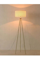 Nordic Modern Bedroom linen cover Standing Floor vertical lamp With 9W bulb and Remote control