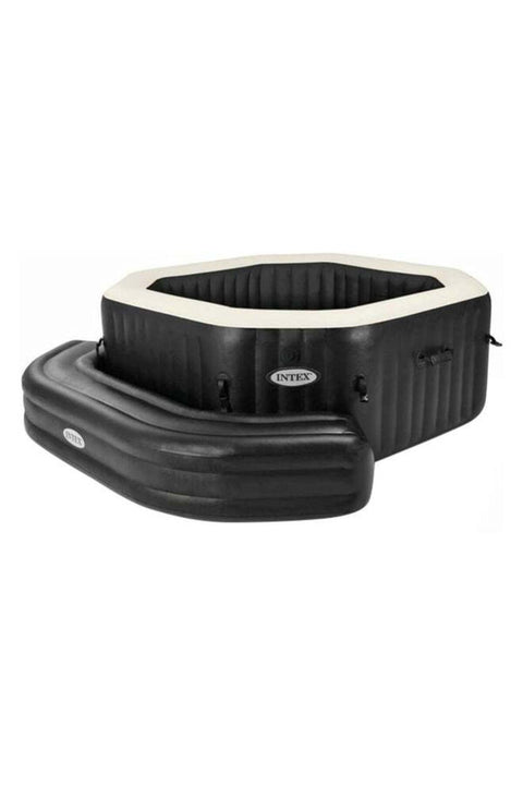 , Inflatable Pool Bench, Round - Black, 211x66x34cm