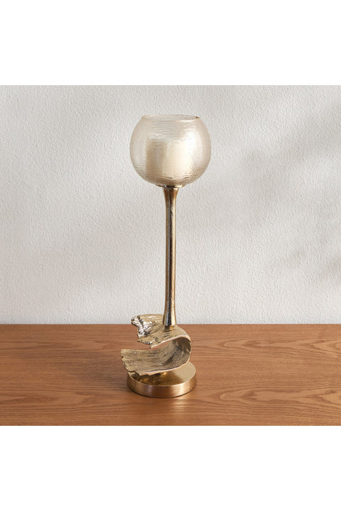 Fatima Gildian Glass Votive Candleholder - 38 cm Color: Gold
