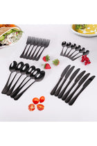 24PCS Stainless Steel Silverware Set, (Service for 6) Mirror Polished Flatware Set Cutlery Tableware Set Stainless Steel Eating Utensils Silverware Eating Utensils Tableware Set for Home Kitchen