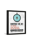 Every Day We Get24 Hours1,440 Minutes86,400 Seconds Non-Refundable Non Renewable Use It With Intention - Motivational Quotes Frames For Office, Home, Student – (14 X 11 Inches)