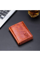 Large Capacity Genuine Leather Bifold Wallet/ Holder for Men with 15 Card Slots QB-027