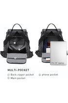 MKP COLLECTION Women Fashion Backpack Purse Multi Pockets Anti-Theft Rucksack