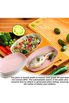 Dinner Plates Set, 6 Pack Deep Plates 29.5 cm Unbreakable Plastic Plates, Reusable, Shatterproof Children's Camping Plates