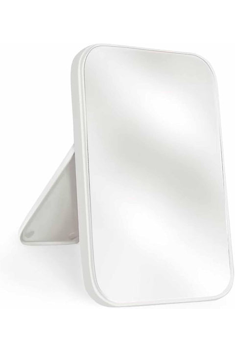 8-Inch Tabletop Cosmetic Mirror, Easy Portable Travel Mirror with Stand Simple Portable Travel Mirror with Stand, Standing and Wall Hanging Dual-use White