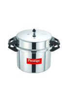Aluminium Popular Pressure Cooker with Lid Induction Compatible Base Silver 20Liters