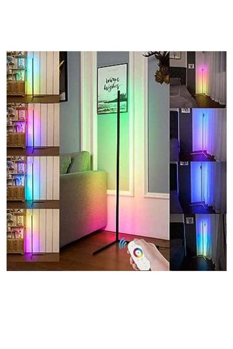 Smart RGB LED Floor Lamp,Modern Minimalism Color Changing LED Dimmable Torchiere,20W Multicolour 140cm