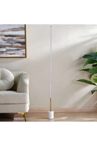 Siera Floor Lamp with Marble Base - Brass