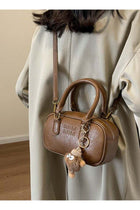 Women's Vintage Pillow Handbag - Versatile Crossbody Shoulder Bag, Fashionable Commuter Handbag Brown