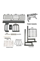 Kitchen Stainless Steel Dish Rack Over Sink Expanding Organizer Storage Draining Drying Plate Rack Knife Fork Container