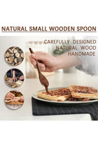 6 PCS Wooden Spoons for Honey, 6.5 inch Small Wooden Spoons - Perfect for Soup, Eating, Scooping Jars & Canisters