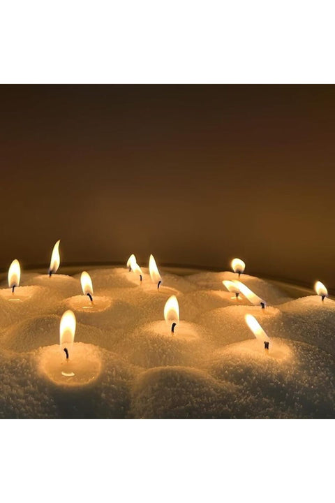 Pearled Candle Wax Sand With 20 Eco Wicks - White - 1Kg