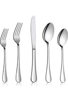 E-far 40-Piece Stainless Steel Silverware Flatware Set, Service for 8, Dinner Knives/Forks/Spoons