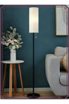 Floor Lamp for Living Room, Stand Up Lamp with Foot Switch & Linen Lampshade, Aesthetic Floor Lamps