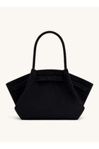 PEI Hana Medium Faux Suede Tote Black